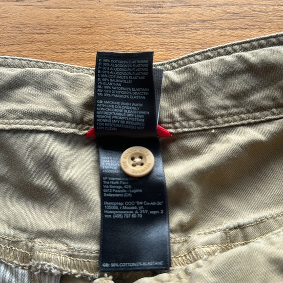 THE NORTH FACE Womens Pants Size 6 Tan Chino Straight Convertible NOBLE STRETCH - Picture 6 of 13